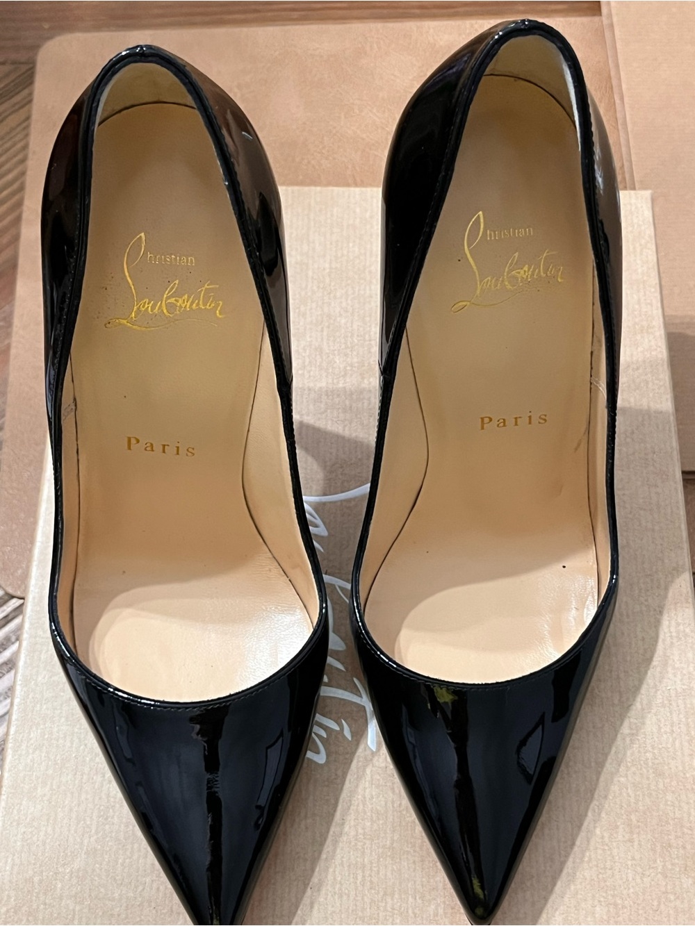 So Kate 120 Christian Louboutin Black Patent Pointed-Toe Pumps